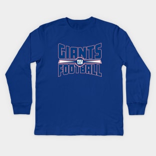 New York Giant Football - Giants Ny Football Kids Long Sleeve T-Shirt